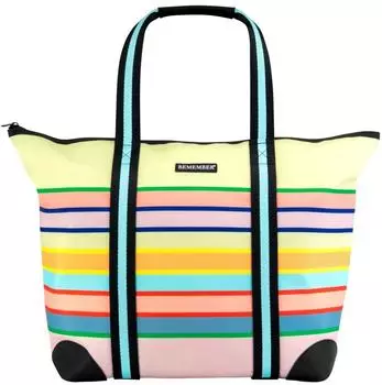 Remember Shopper Levante XXL bunt gestreift, Kunstleder (MHT31)