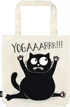 moses. Verlag Ed, the Cat Shopper "Cat Yoga" aus Baumwolle, 39x42cm (27537)