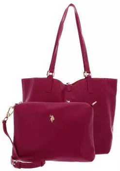 U.S. Polo Assn. Stirrup wendbare Shopper-Tasche fuchsia, Damen (BEURR9098WVPSF5)