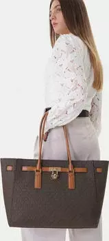 Michael Kors Hamilton Modern Large Signature Shopper brown/acorn (30F5GNXT3B-252)