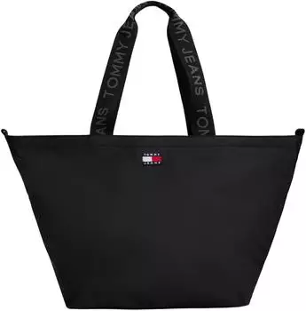 Tommy Hilfiger Essential Logomuster Tote Shopper schwarz (AW0AW17891BDS)