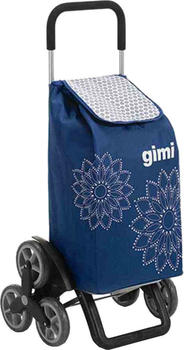 Gimi Tris Einkaufsroller floral blau