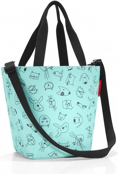 Reisenthel Shopper XS Kids cats and dogs mint