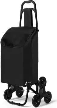 Vounot Stair Climber Foldable Shopping Trolley black