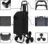 Vounot Stair Climber Foldable Shopping Trolley black