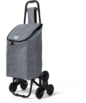 Vounot Stair Climber Foldable Shopping Trolley grey