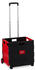 Relaxdays Einkaufstrolley klappbar (10027691) schwarz/rot