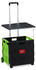 Relaxdays Einkaufstrolley klappbar (10034377) grün/schwarz/silber