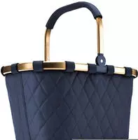 Reisenthel BK4111, reisenthel Einkaufskorb carrybag frame rhombus midnight gold