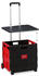 Relaxdays Einkaufstrolley klappbar (10034377) rot/schwarz/silber