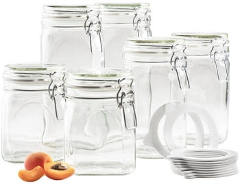 Mäser Gothika Vorratsglas-Set mit Deckel 7-tlg. Mäser Gothika Vorratsglas-Set mit Deckel 7-tlg.