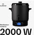 Klarstein Digital Einkochtopf Getränkespender elektrisch 27L 2000W Matt-Schwarz