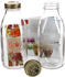 MamboCat 2er Set Einmachglas Original Quattro Stagioni 1,0L Flasche Milchflasche incl. Bormioli Rezeptheft