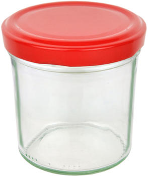 MamboCat 50er Set Sturzglas 350 ml To 82 roter Deckel Einmachglas incl. Diamant Gelierzauber Rezeptheft