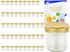 MamboCat 50er Set Sturzglas 167 ml To 66 goldener Deckel Marmeladengläser Einkochgläser incl. Rezeptheft
