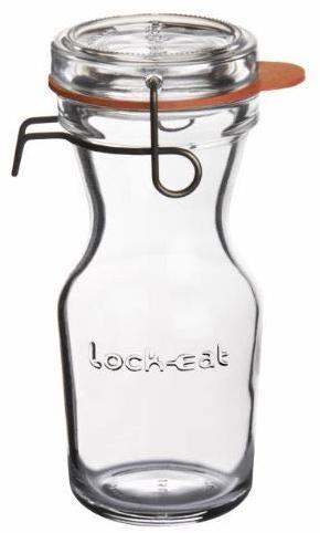 Luigi Bormioli Lock-Eat Karaffe mit Deckel 0,25 L