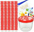 MamboCat 100er Set Sturzglas 230 ml To 82 Fliegenpilz Deckel rot weiß gepunktet incl. Diamant Rezeptheft