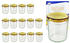 MamboCat 15er Set Sturzglas 350 ml To 82 Holzdekor Deckel Marmeladengläser Einmachgläser incl. Rezeptheft