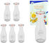MamboCat 6er Set Gläser 1062ml Saftflasche mit 6 Glasdeckeln, 6 Einkochringen und 12 Klammern