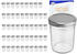 MamboCat 50er Set Sturzglas 230 ml HOCH To 66 silberner Deckel incl. Diamant Gelierzauber Rezeptheft