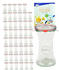 MamboCat 48er Set Gläser 200ml Delikatessenglas mit 48 Glasdeckeln, 48 Einkochringen und 96 Klammern