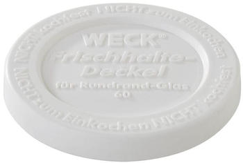 APS Weck-Frischhaltedeckel im 5er Set mit einem Ø von 7 cm aus Polyethylen in weiß