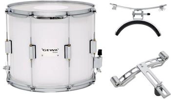 GEWA Marschtrommel / Paradetrommel Birkenkessel weiß 14 x 10" (891210)