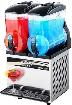 VEVOR Kommerzielle Slushy-Maschine 15Lx2