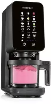 GOURMETmaxx SmoothUp Touch Eismaschine 700 Watt 2x 430ml schwarz