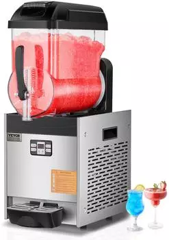VEVOR Commercial Slushy Machine, 12L Schwarz