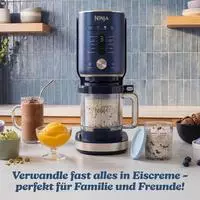 NINJA Eismaschine "NC601EU Ninja CREAMi XL 11-in-1 Ice Cream Maker &ndash; Navy" 1,42 l