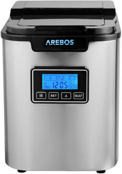 Arebos Eiswürfelmaschine 2,2L Edehlstahl