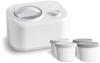 Springlane Eni Eismaschine mit Kompressor 1,0 + mini Speiseeis mini 4er-Set