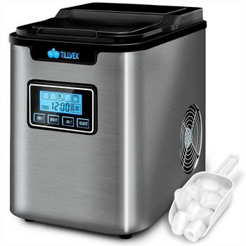 Greenventes UG tillvex Eisw&uuml;rfelmaschine 2,2 L silber (TVEWM01)
