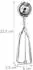 Relaxdays Eisportionierer Edelstahl 53mm, 4er-Set