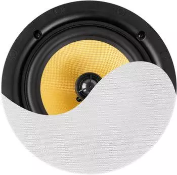 Power Dynamics KVCS8 HQ Flachbau-Deckenlautsprecher 2-Wege 8" 80W weiß (952.644)