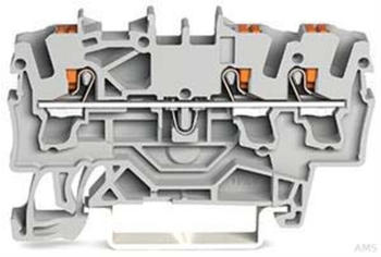 Wago 3-Leiter-Durchgangsklemme 2,5qmm, grau 2202-1301 (100 Stück)