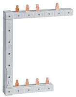 hager Phasenschiene senkrecht 63A links L1N-L2N-L3N zu L1L2L3N 125mm 2-reihig KCF963L