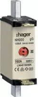 Hager LNH0160MK NH-Sicherung NH00 gG 500 V 160A Iso-Griff