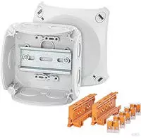 Hensel 62000232 Abzweigkasten (L x B x H) 104 x 104 x 70mm Grau IP66 5St.