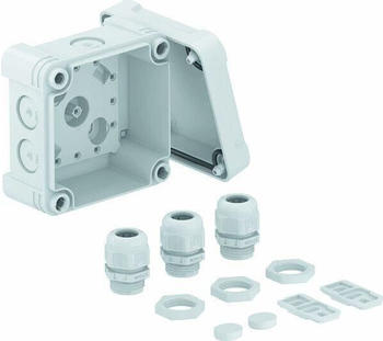 OBO Bettermann Kabelabzweigkasten X01 G M20 LGR 95x95x60mm lichtgrau (2005030)
