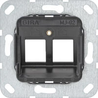 Gira 560200, Gira 560200 Modular Jack-02 2-fach Tragring