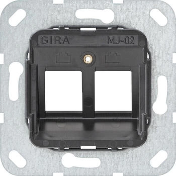 Gira MJ-02 Tragring Modular Jack 2-fach (560200)