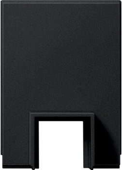 Gira Adapter zur Leitungseinf&uuml;hrung Kanal 15 x 15 mm System 55 schwarz matt lackiert (1069005)