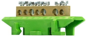 Hager PE-Messingklemme KM07E NZ-Zählertafel PE 7 Klemmstellen (KM07E)