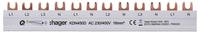 Hager KDN450D, Hager KDN450D Phasenschiene Gabel 12M 3-polig +N IN 1-polig +N...