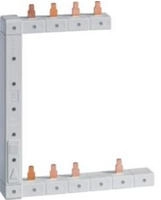 Hager KCF863L, Phasenschiene senkrecht links L1L2L3N zu L1N-L2N-L3N, 125mm, 2-reihig