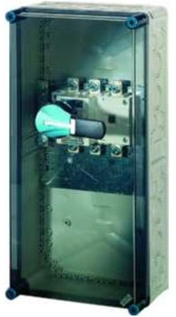 Hensel Lastschaltergeh&auml;use Mi 7455 250A 500V 3-polig+PE+N IP65 Polycarbonat grau transparenter Deckel (2000283)