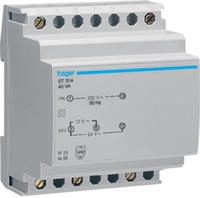 Hager ST314, Hager ST314 Sicherheitstrafo 230V / 12V und 24V 40VA 4PLE