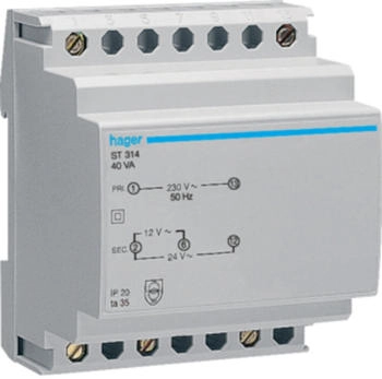 Hager 12V/3,33Ao.24V/1,67A ST314